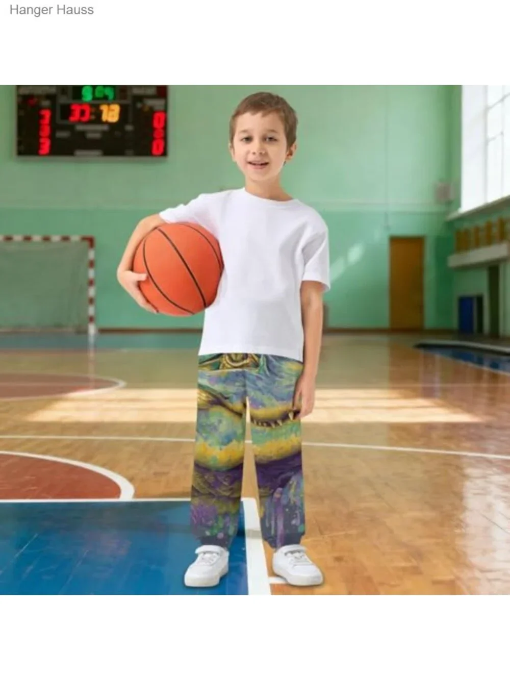 Kids Jogger Sweatpants with Pockets Elastic Waist Cuffed Athletic